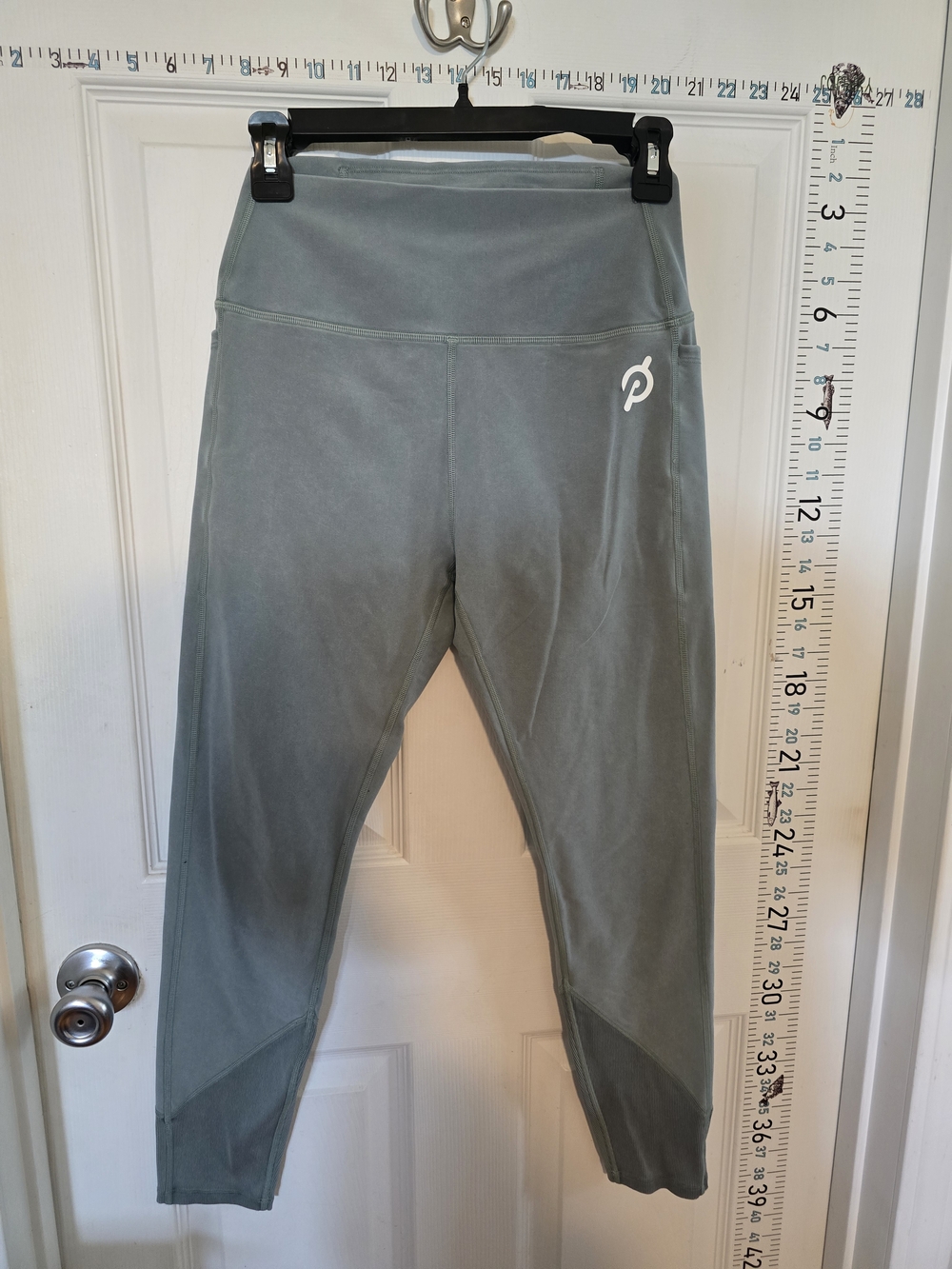 Peloton High-Waist Workout Leggings in Sage Green